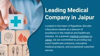 Leading Medical Company in Jaipur