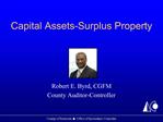 Capital Assets-Surplus Property