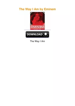The Way I Am by Eminem
