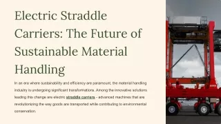 Electric Straddle Carriers_ The Future of Sustainable Material Handling