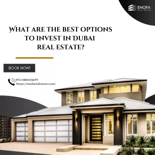 What are the best options to invest in Dubai real estate