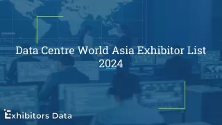 Data Centre World Asia Exhibitor List 2024