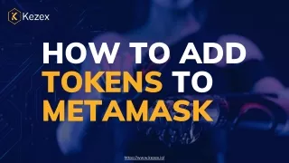 How to Add Tokens to Meta Mask