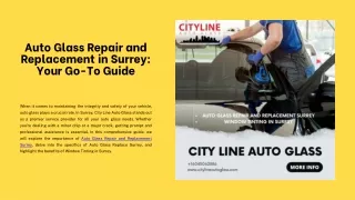 Auto Glass Repair and Replacement in Surrey Your Go-To Guide