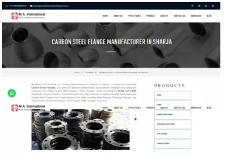 carbon steel flanges manufacturer sharja