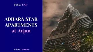 Adhara Star Apartments at Arjan By Tesla Properties a Dubai Real Estate Company