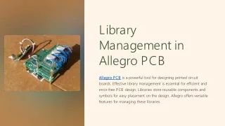 Library Management in Allegro PCB