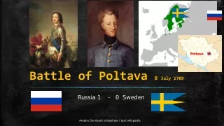 Battle of Poltava 8 July 1709