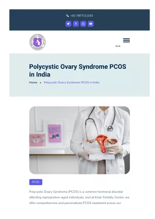 Polycystic Ovary Syndrome PCOS in India