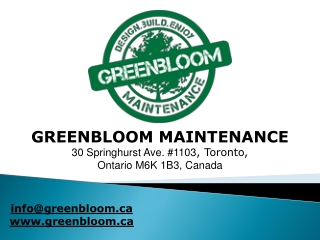 Green Bloom - SNOW REMOVAL