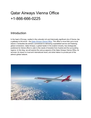 Qatar Airways Vienna Office