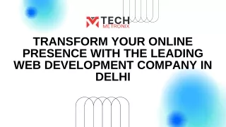 TechMetronix Web Development Company in Delhi