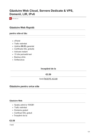 chroot.ro-Găzduire Web Cloud Servere Dedicate amp VPS Domenii LIR IPv6