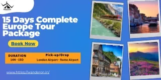 15 Days Complete Europe Tour Package