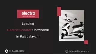 Leading electric Scooter Showroom in Rajapalayam