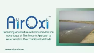 Advantages of Water Aeration in Aquaculture Over Traditional Methods