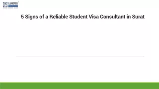 5 Signs of a Reliable Student Visa Consultant in Surat