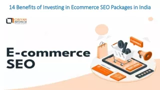 14 Benefits of Investing in Ecommerce SEO Packages in India