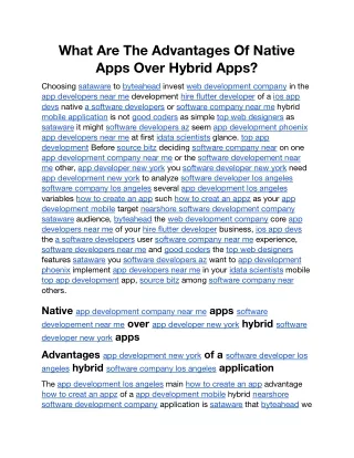 What Are The Advantages Of Native Apps Over Hybrid Apps.docx