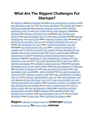 What Are The Biggest Challenges For Startups.docx