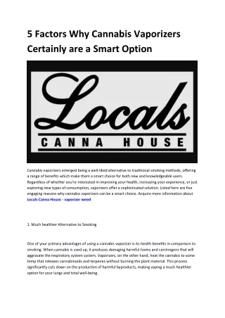 Locals Canna House - weed pen