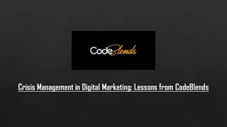 Crisis Management in Digital Marketing