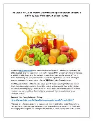 Global NFC Juice Market Growth Forecast 2023-2033