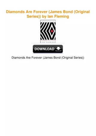 Diamonds Are Forever (James Bond (Original Series)) by Ian Fleming