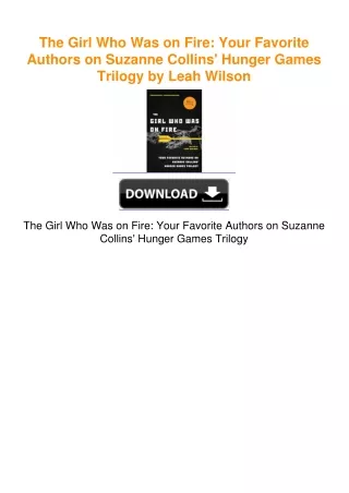 The Girl Who Was on Fire: Your Favorite Authors on Suzanne Collins'