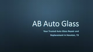 AB Auto Glass Side Car Window Replacement