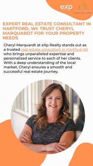 Your Trusted Partner For Buying Properties With Cheryl Marquardt In Hartford, WI