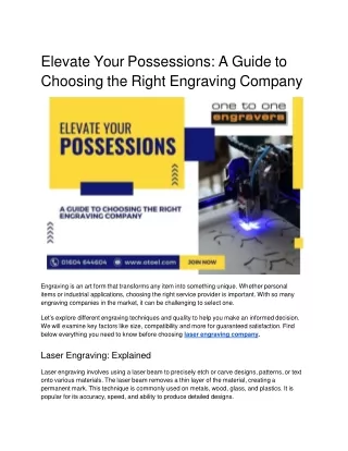 Elevate Your Possessions_ A Guide to Choosing the Right Engraving Company.docx