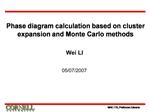Phase diagram calculation based on cluster expansion and Monte Carlo methods
