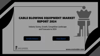 Cable Blowing Equipment Market Dynamics: Insights and Analysis