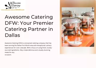 Top Dallas Catering Companies for Unforgettable Events