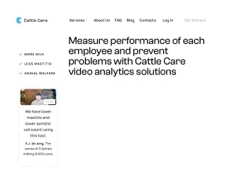 Cow CCTV Analytics by Cattle Care Inc