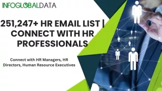 Why Choose InfoGlobalData Human Resources Email Lists?