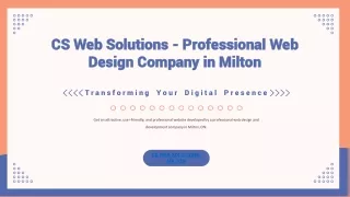 Web Design Company Milton