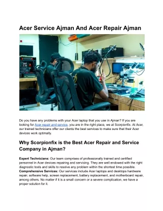 Acer Service Ajman