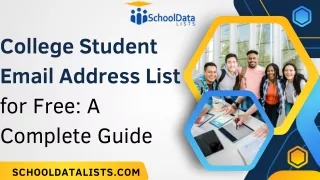 College Student Email Address List for Free A Complete Guide