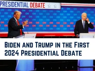 Scenes from Biden vs. Trump: The first debate of 2024