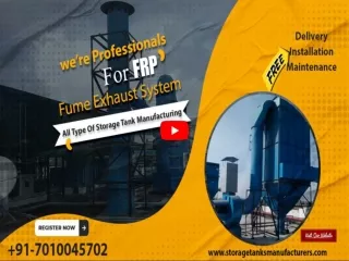 FRP Fume Exhaust System Manufacturers India