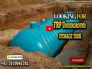 FRP Underground Storage Tank Manufacturers India