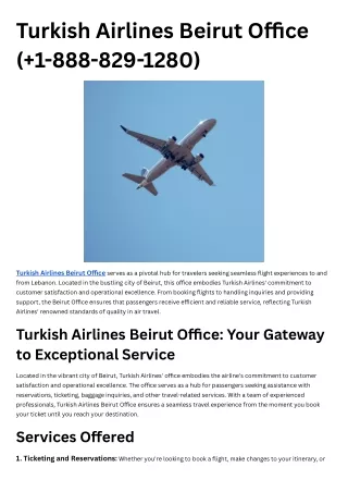 Turkish Airlines Beirut Office ( 1-888-829-1280) (1)