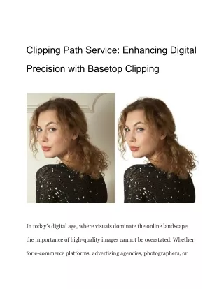 Clipping Path Service_ Enhancing Digital Precision with Basetop Clipping