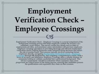 Best Background Check Companies For Employers – Employee Crossings