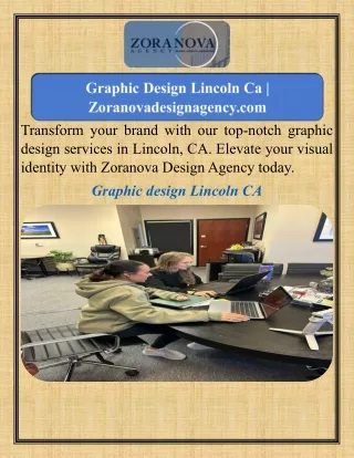 Graphic Design Lincoln Ca  Zoranovadesignagency.com