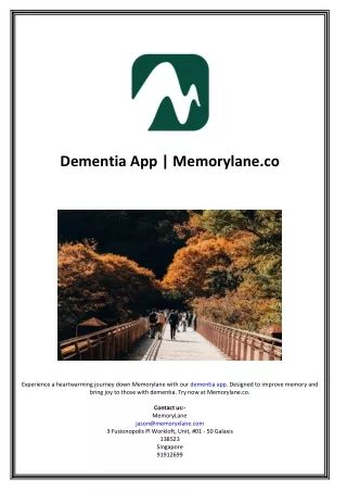 Dementia App | Memorylane.co