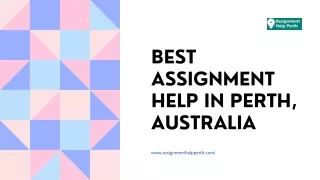 Best Assignment Help in Perth, Australia