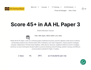 Expert Math AA HL Tutor for IB Demystified